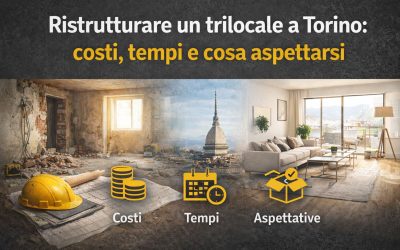 Ristrutturare un trilocale a Torino: costi, tempi e cosa aspettarsi